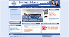 Desktop Screenshot of institut-univers.com